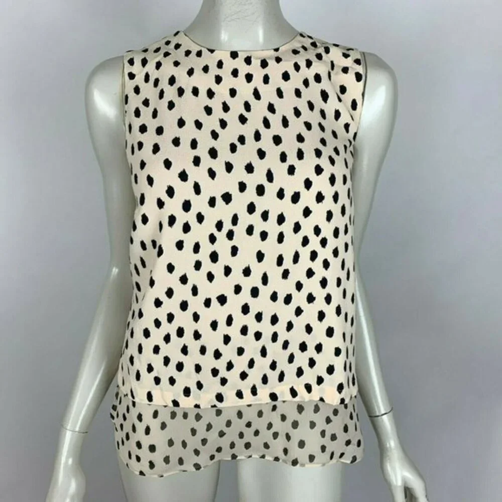 Kate Spade Silk Leopard Sleeveless‎ Layer Tank NWT